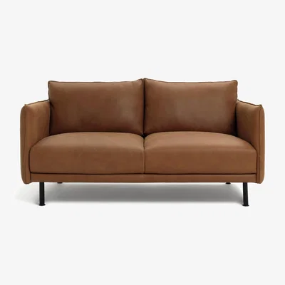 Habitat Habitat Moore 2 Seater Leather Sofa - Tan