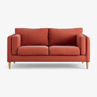 Habitat Habitat Newington Fabric 2 Seater Sofa - Papaya - Ash Leg