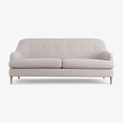 Habitat Habitat Frome Fabric 3 Seater Sofa - Natural - Ash Leg