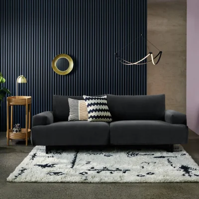 Habitat Habitat Julien Fabric 3 Seater Sofa - Charcoal
