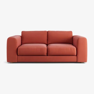 Habitat Habitat Ayr Fabric 3 Seater Sofa - Papaya