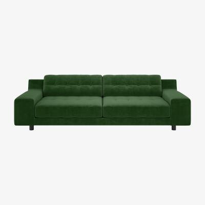 Habitat Habitat Hendricks 4 Seater Velvet Sofa - Moss Green