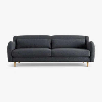 Habitat Habitat Turnmill Fabric 4 Seater Sofa - Charcoal - Ash Leg