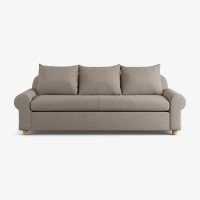 Habitat Habitat Whitby Fabric 4 Seater Sofa - Mocha - Ash Leg