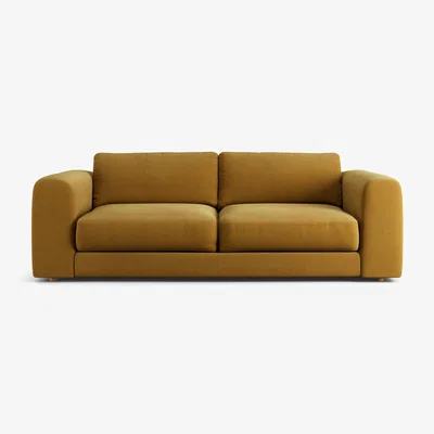 Habitat Habitat Ayr  Fabric 4 Seater Sofa - Gold