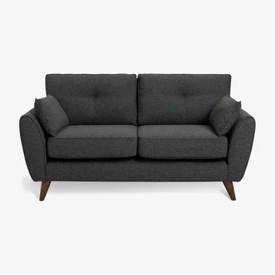 Habitat Habitat Iris Fabric 2 Seater Sofa - Charcoal