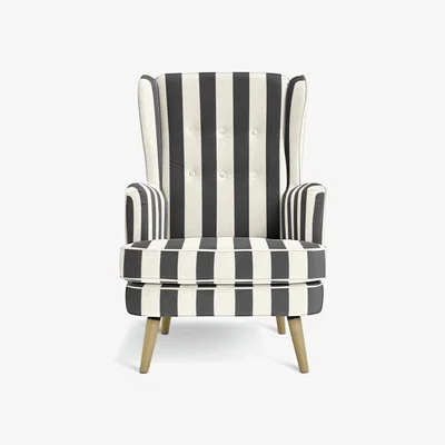 Habitat Habitat Callie Fabric 2 Seater Sofa in a Box - Black & White