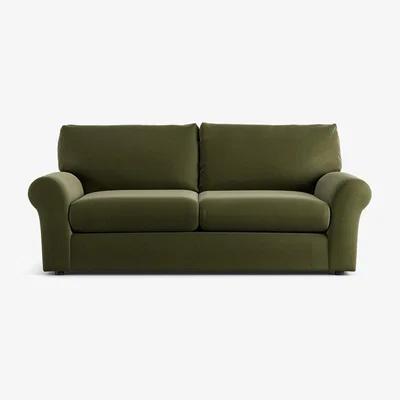 Habitat Habitat Molton 3 Seater Sofa Bed - Velvet - Moss Green