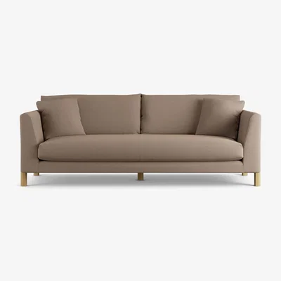 Habitat Habitat Aston Fabric 4 Seater Sofa - Biscuit - Ash Leg
