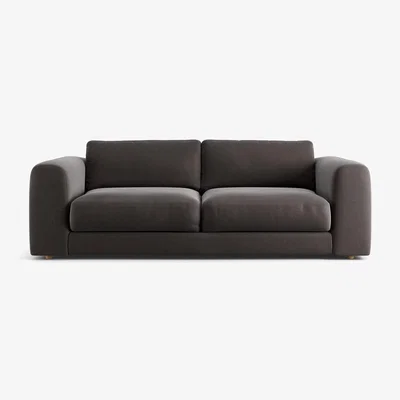 Habitat Habitat Ayr Velvet  4 Seater Sofa - Grey