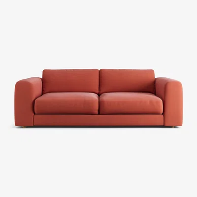 Habitat Habitat Ayr  Fabric 4 Seater Sofa -  Papaya