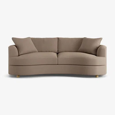 Habitat Habitat Sacha Fabric 3 Seater Sofa - Biscuit - Ash Leg