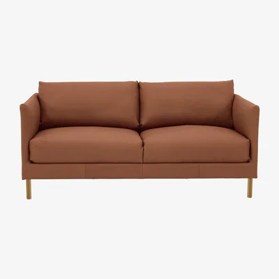 Habitat Habitat Hyde 2 Seater Leather Sofa - Tan