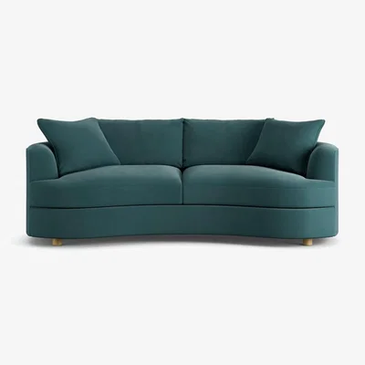 Habitat Habitat Sacha Fabric 3 Seater Sofa - Teal - Ash Leg