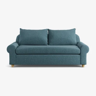 Habitat Habitat Whitby Fabric 2 Seater Sofa - Blue - Ash Leg