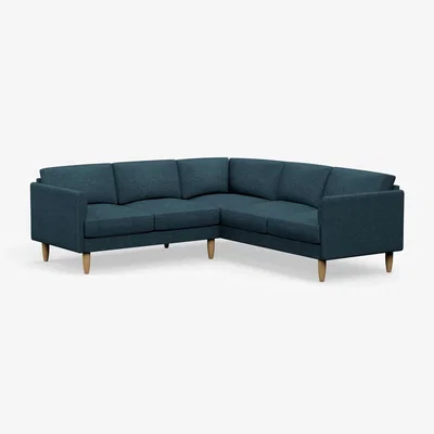 Habitat Hutch Plus Reversible Curve Arm 5 Seater Sofa - Aegean Blue