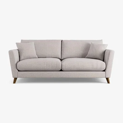 Habitat Habitat Lomond Fabric 4 Seater Sofa - Natural - Dark Leg