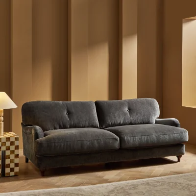 Habitat Habitat Eleanor Fabric 3 Seater Sofa - Grey