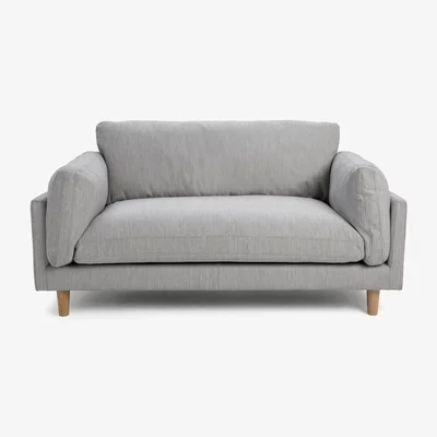 Habitat Habitat Salome 2 Seater Fabric Sofa - Light Grey