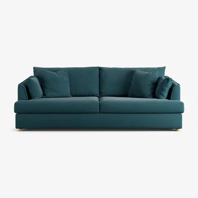 Habitat Habitat Holmfirth Fabric 4 Seater Sofa - Teal