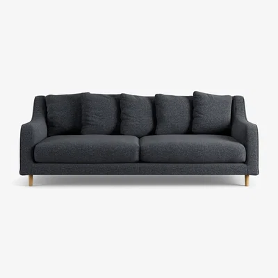 Habitat Habitat  Swift Fabric  3 Seater Sofa - Charcoal - Ash Leg