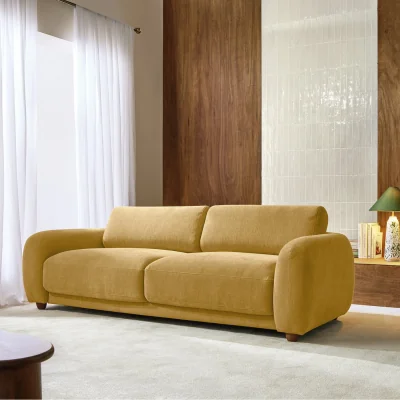 Habitat Habitat Casper Fabric 3 Seater Sofa - Camel