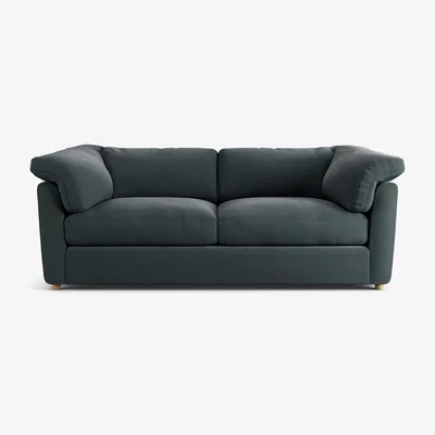 Habitat Habitat Wynn Fabric 3 Seater Sofa - Charcoal - Ash Leg
