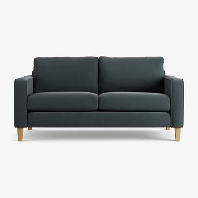 Habitat Habitat Flint Fabric 2 Seater Sofa - Charcoal - Ash Leg