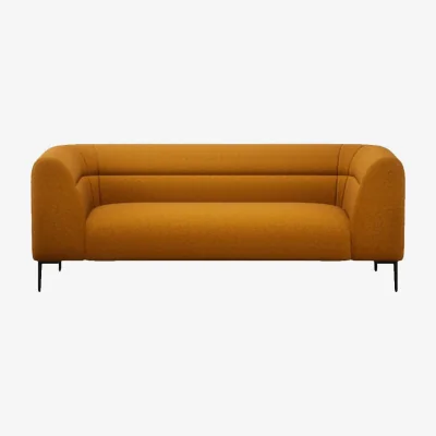 Heal's Heal's Lilli Up 3 Seater Sofa Smart Velvet Mouse Black Feet