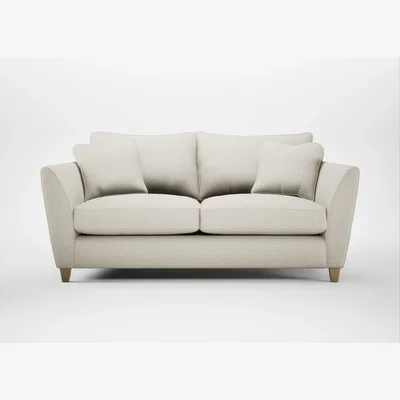 Heal's Heal's Torino 3 Seater Sofa Loop Twill Ochre Black Feet