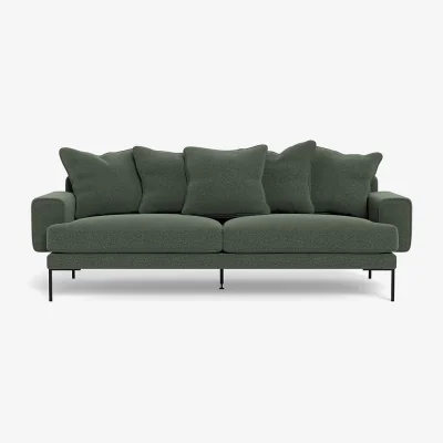 Heal's Heal's Torrington 4 Seater Sofa Smart Cotton Linen Rice Black Feet
