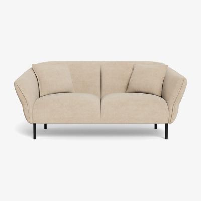 Heal's Heal's Alto 2 Seater Sofa Brushed Cotton Oat Black Feet