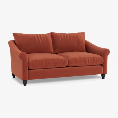 Heal's Heal's Devon 3 Seater Sofa Smart Luxe Velvet Tawny Natural Feet