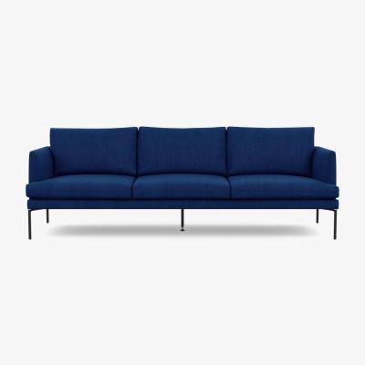 Heal's Heal's Matera 4 Seater Sofa Nobilis Velvet Leaf 18 Stainless Steel Foot