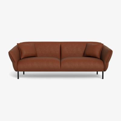 Heal's Heal's Alto 4 Seater Sofa Smart Luxe Velvet Tawny Black Feet