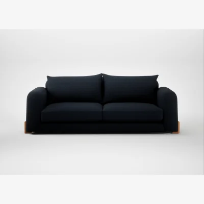 Heal's Heal's Nuvola 4 Seater Sofa Loop Twill Midnight Natural Feet