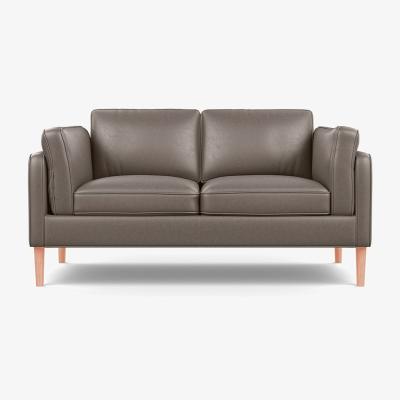 Heal's Heal's Sonno 2 Seater Sofa Nobilis Velvet Neptune Black Feet
