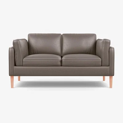 Heal's Heal's Sonno 2 Seater Sofa Nobilis Velvet Neptune Black Feet