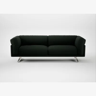 Heal's Heal's Novara 4 Seater Sofa Boucle Fern Stainless Steel Feet
