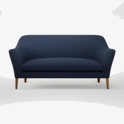 Heal's Heal's Wallis 3 Seater Sofa Smart Cotton Linen Indigo Natural Feet
