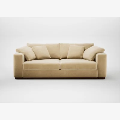 Heal's Heal's Trento 4 Seater Sofa Smart Luxe Velvet Biscuit