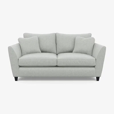 Heal's Heal's Torino 3 Seater Sofa Melton Wool Limestone Black - Heal's UK Furniture