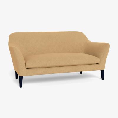 Heal's Heal's Wallis 3 Seater Sofa Smart Linen Mix Sand Tinted Ash Feet