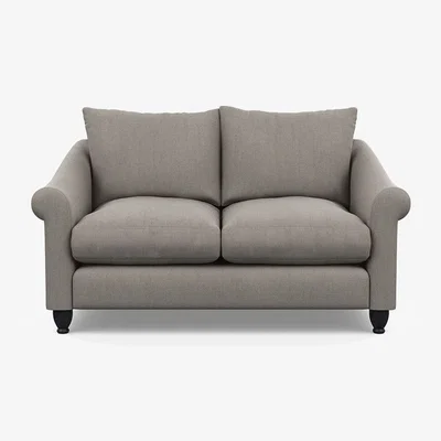 Heal's Heal's Devon 2 Seater Sofa Smart Cotton Linen Indigo Natural Feet