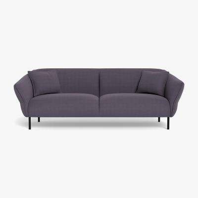Heal's Heal's Alto 4 Seater Sofa Linen Shadow Black Feet