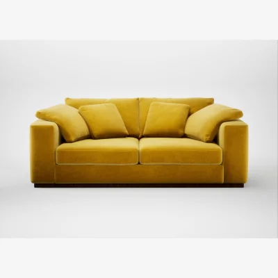 Heal's Heal's Trento 3 Seater Sofa Smart Luxe Velvet Canary