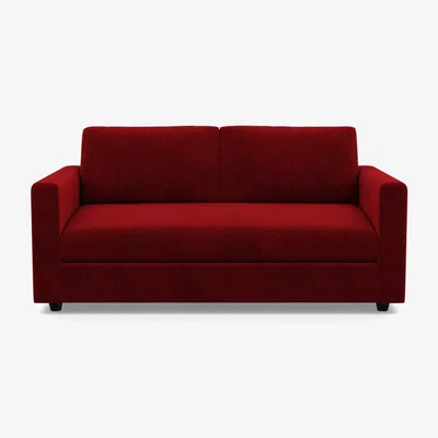Heal's Heal's Nimbus II 3 Seater Sofa Smart Luxe Velvet Mulberry Black Feet