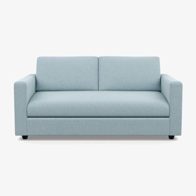 Heal's Heal's Nimbus II 3 Seater Sofa Smart Linen Mix Duck Egg Black Feet