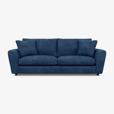 Heal's Heal's Snooze 5 Seater Sofa Smart Cotton Linen Rice Black Feet