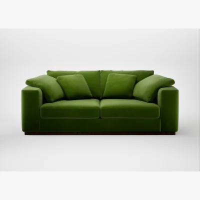 Heal's Heal's Trento 3 Seater Sofa Smart Luxe Velvet Grass